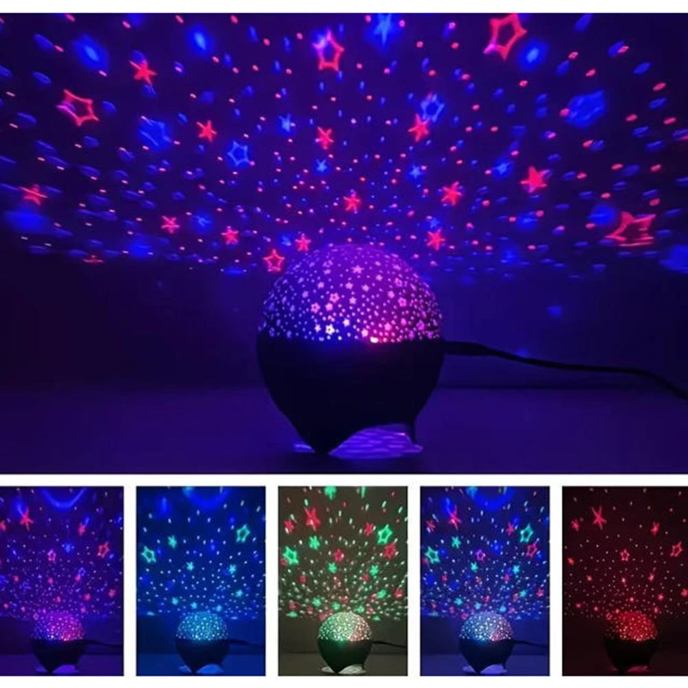 RGB Night Light LED Atmosphere Projector Light 5V USB Starry Moon Galaxy