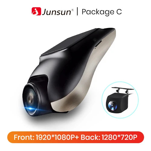 Junsun New 720P dashcam ADAS Mini Car DVR 120°FOV Auto Video Recorder Hidden Type Dash Cam for Android Support Rear Parking
