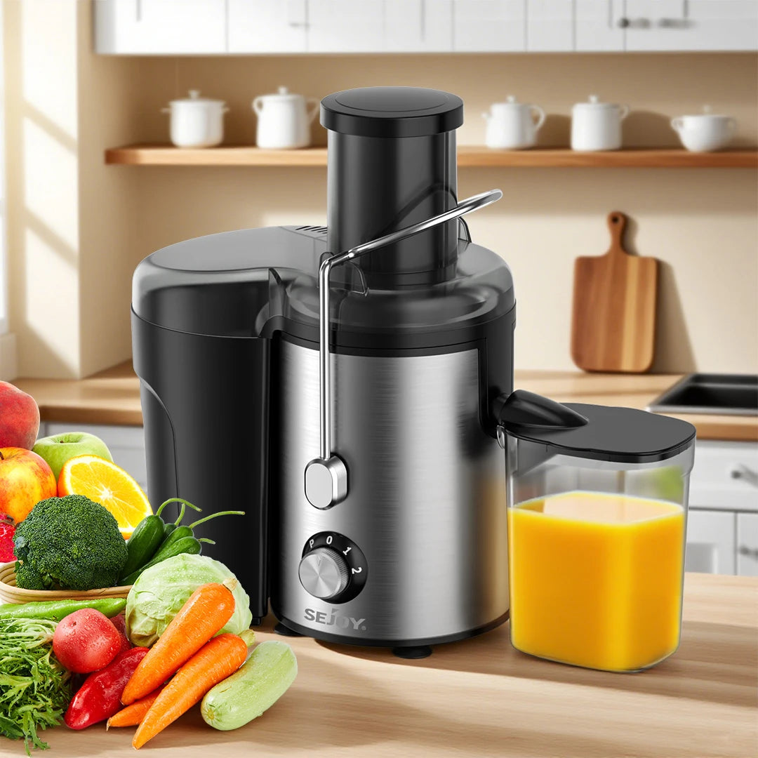 Sejoy Compact Fruits Juicer,Juice Extractor Machine Multiple Safety