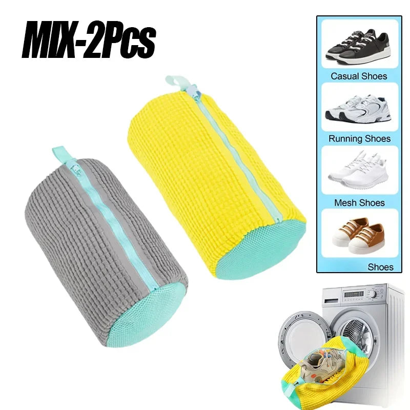 Laundry Bags Shoe Washing Machine Bag-with Zipper Laundry Bag with Rich Fluff Inside