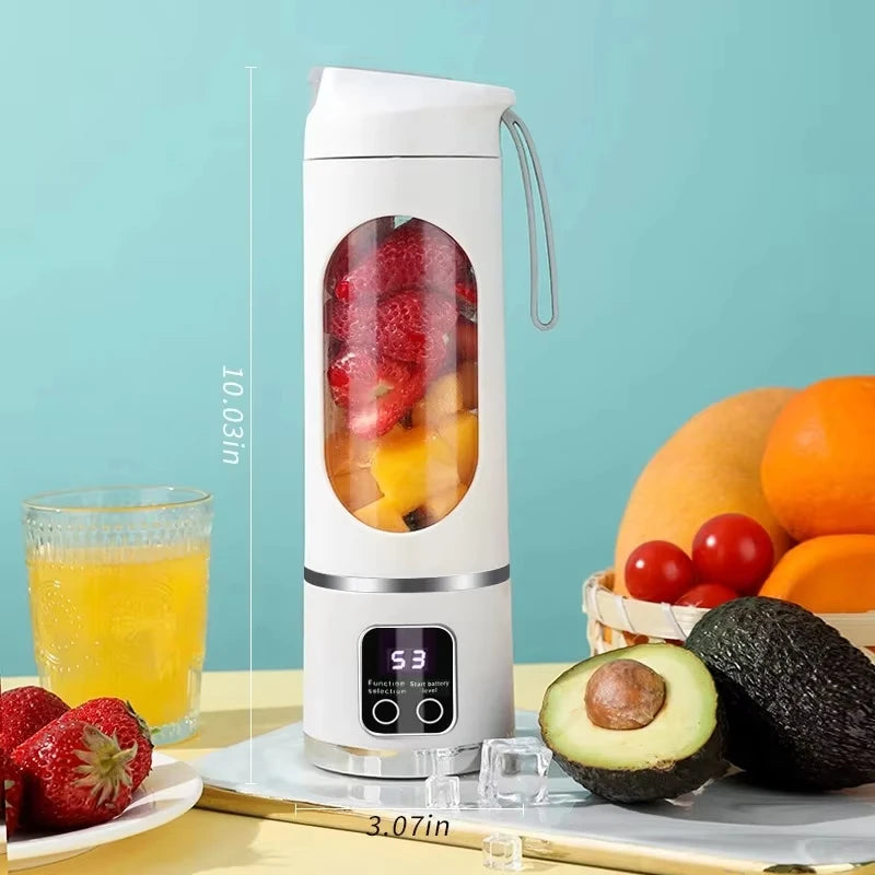 12 Blades Portable Fruit Juicer 450ml Capacity 3 Gears