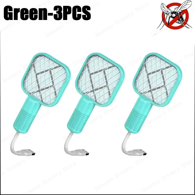 USB Mosquito Swatter Trap Electric Shock Mini Fly Bug Zapper
