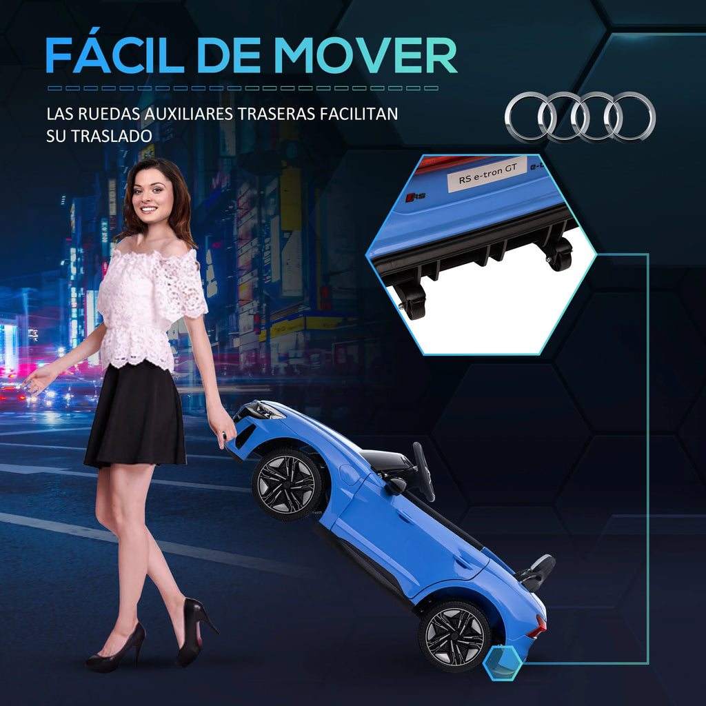 Homcom Electric Car for Children +3 Years Old Audi Rs E-Tron Gt Battery Car with Remote Control 103X58X41 cm