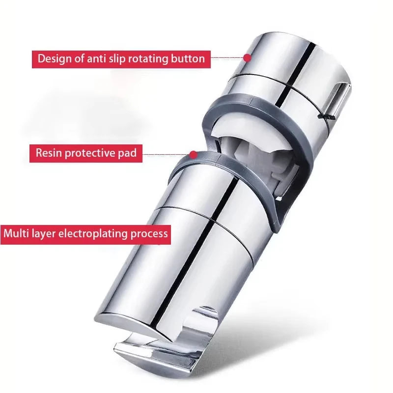 Universal Shower Head Holder Adjustable 18~25mm ABS Chrome Shower