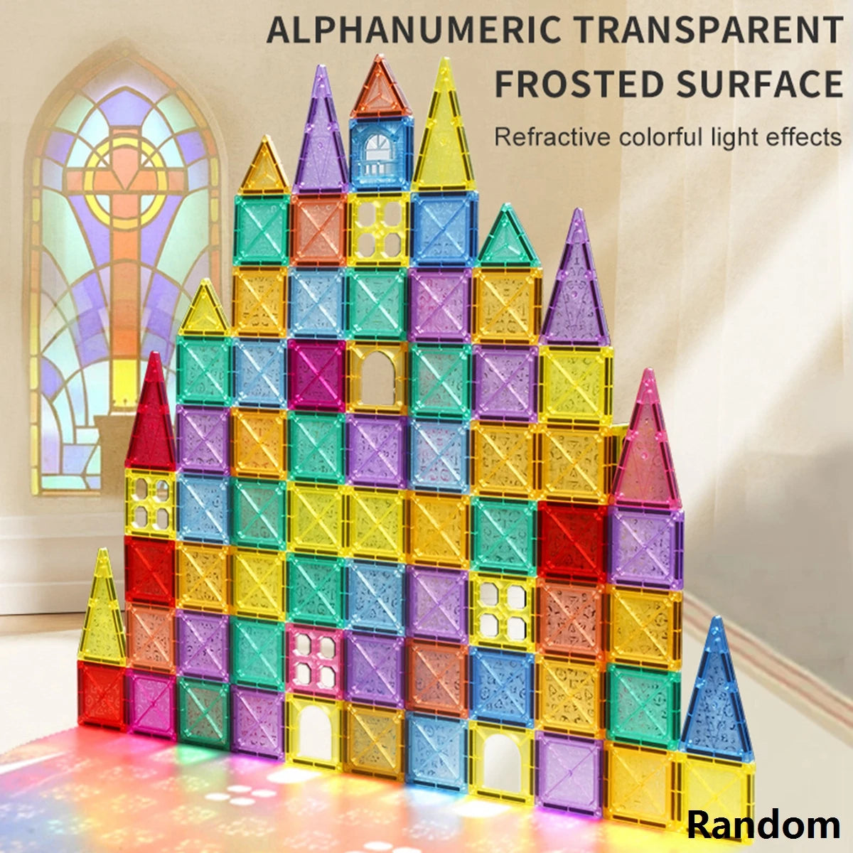 Magnetic Building Blocks Tiles Children's DIY Creative Toys for Kids Ages 3+ Year Old Boys Girls STEM Educational Sensory Gifts