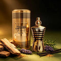 Jean Paul Gaultier Le Male Elixir Delivers Masculine Charm, Hot Spices Mixed With Warm Vanilla And Smoky Wood.