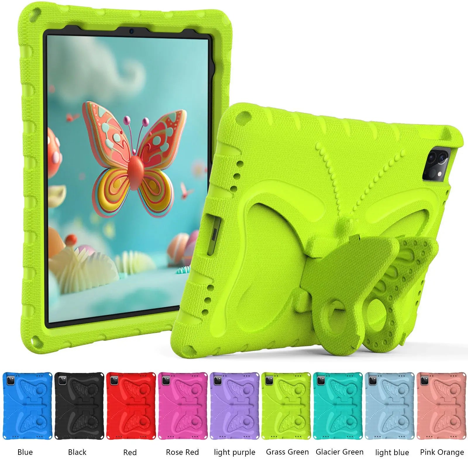 EVA Kids Case for iPad Pro 11 12.9 13 Cover iPad 10.2 10.9 7 8 9 10th 11th A16  2025 Shell iPad Air 4 5 6 Mini 1 2 3 Stand Cases