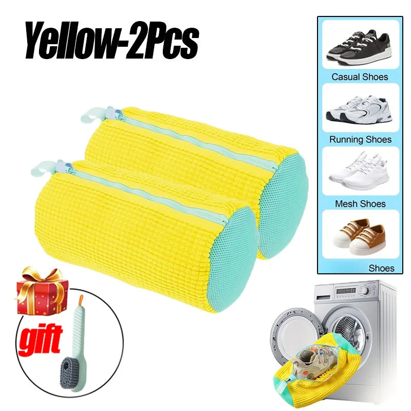 Laundry Bags Shoe Washing Machine Bag-with Zipper Laundry Bag with Rich Fluff Inside