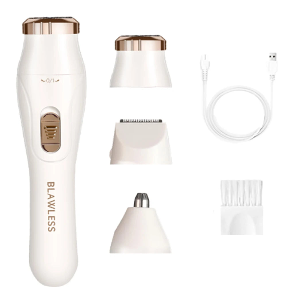 Electric Razor for Women Rechargeable Bikini Trimmer for Women Body Face Legs Underarm Hair Remover Painless Women Shaver