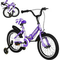 Children's 14-18 Inch Bikes with Training Wheels, LED Lights
