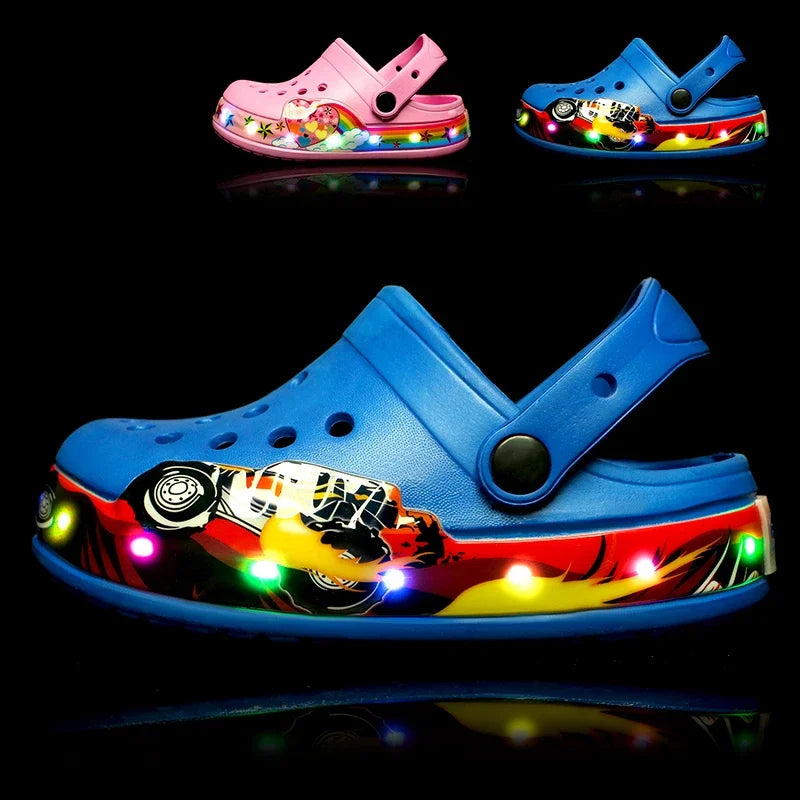 Blinkande Sandaler för Barn – LED-ljus i Sulan