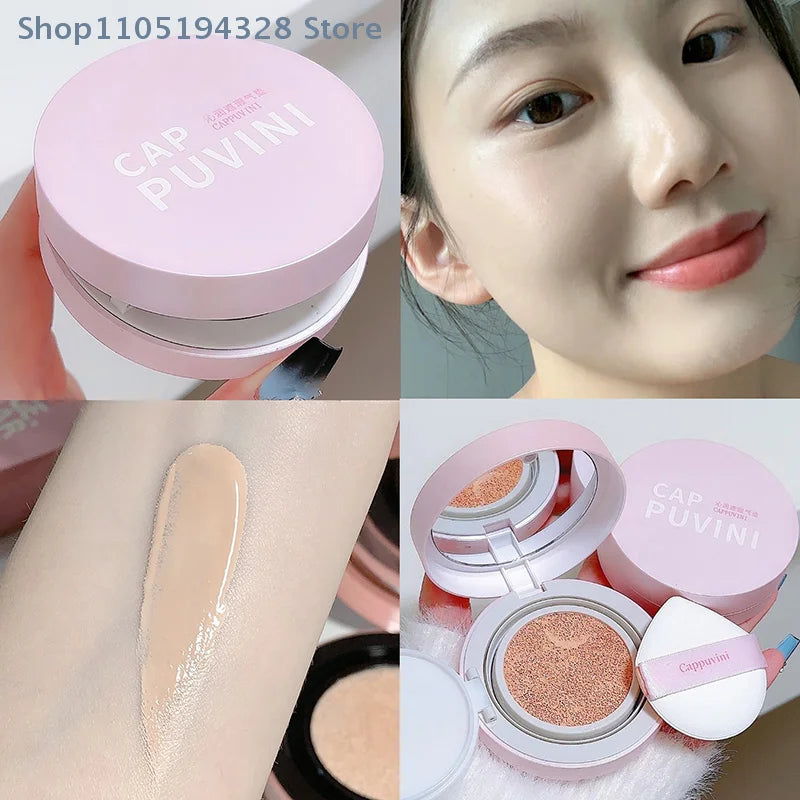 [MP]Cappuvini Moisturizing Air Cushion Cream Light Waterproof Natural Liquid Foundation Brightens Skin Tone Air Cushion BB Cream