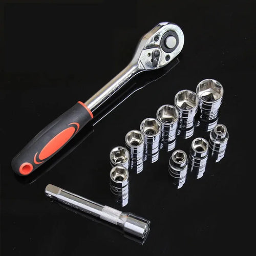 1/4 3/8 1/2 inch Socket Wrench Set Extension Rod Multi-function