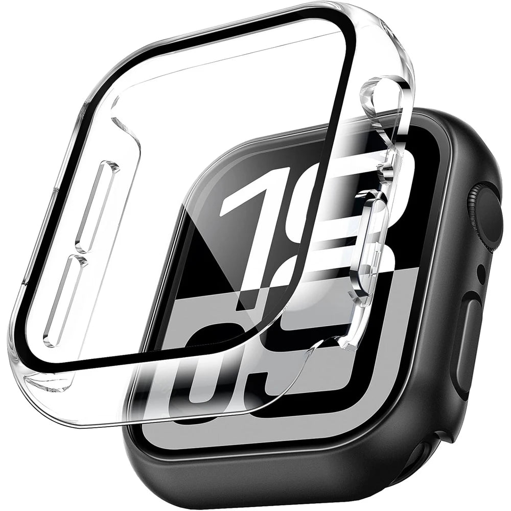 Glass+Cover For Apple Watch case 10 9 8 7 6 SE 5 iWatch Accessorie