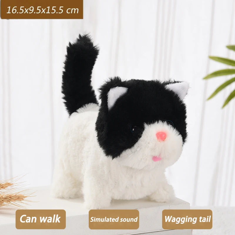 New Walking Kitty Plush Toy Electric Interactive