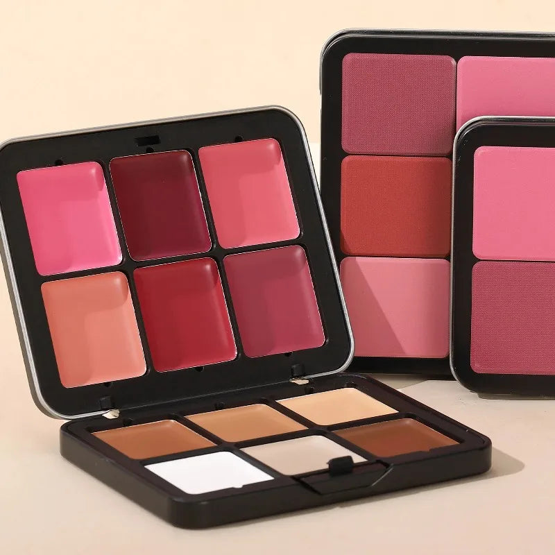 12-Color 2 in 1 Concealer and Blush Palette Matte Highlight Face Contour Makeup All-in-one Rouge Palette Full Coverage Makeup