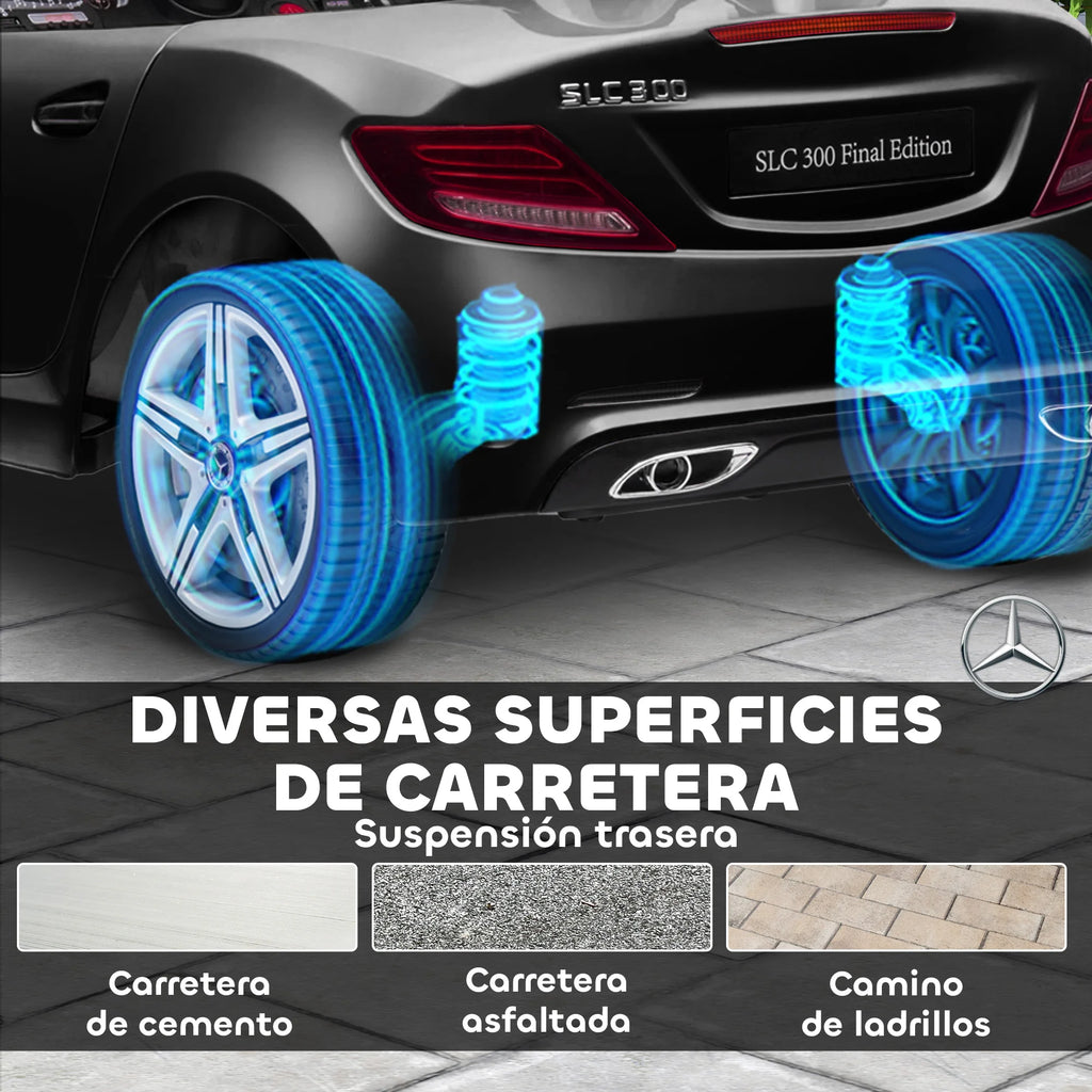 Aiyaplay Electric Car for Children +3 Years Old Mercedes Slc 300 with License
