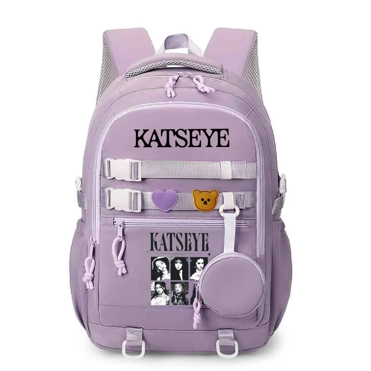 Y2K Girl Group Katseye Graphic School Backpacks for Women Girls