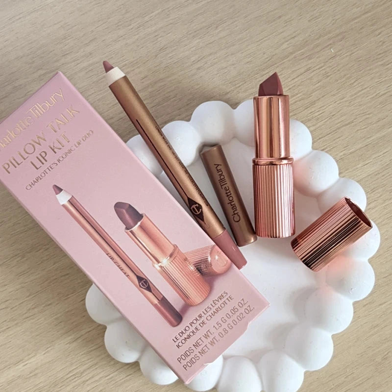 Charlotte Hot Tilbury Shiny Plump Lip Gloss Lasting Moisturizing Makeup Double Color