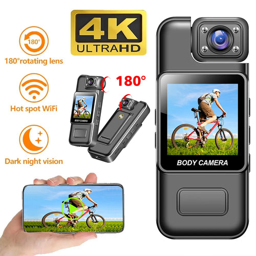 4K 2K 1080P HD Mini WiFi Camera Portable Digital Video Recorder Body Cam Infrared Night Vision