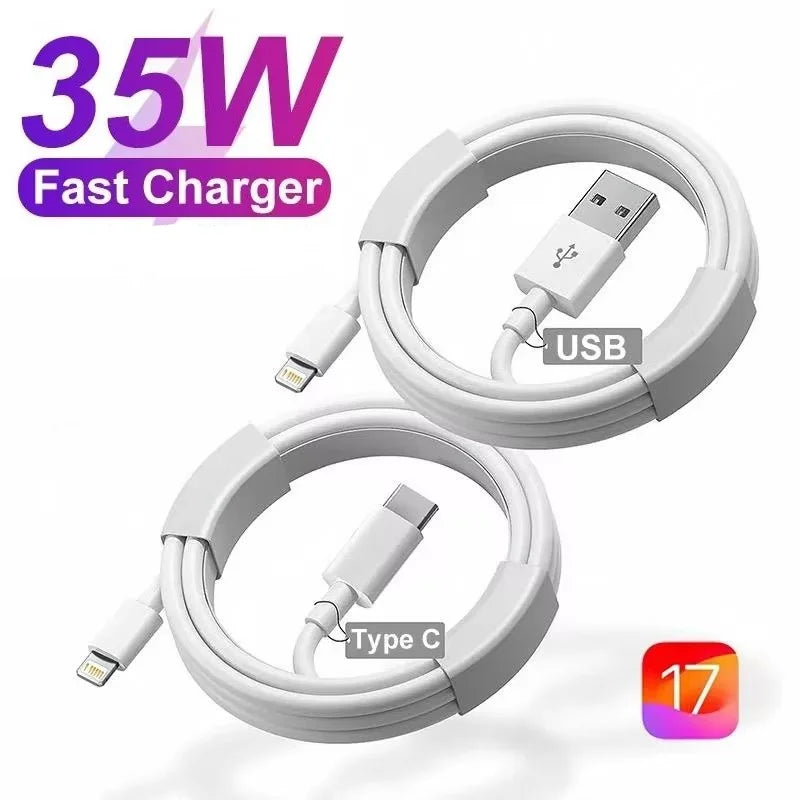 For PD 35W Fast Quick Charger USB Type C For iPhone 15 14 13 12 11 Pro Max