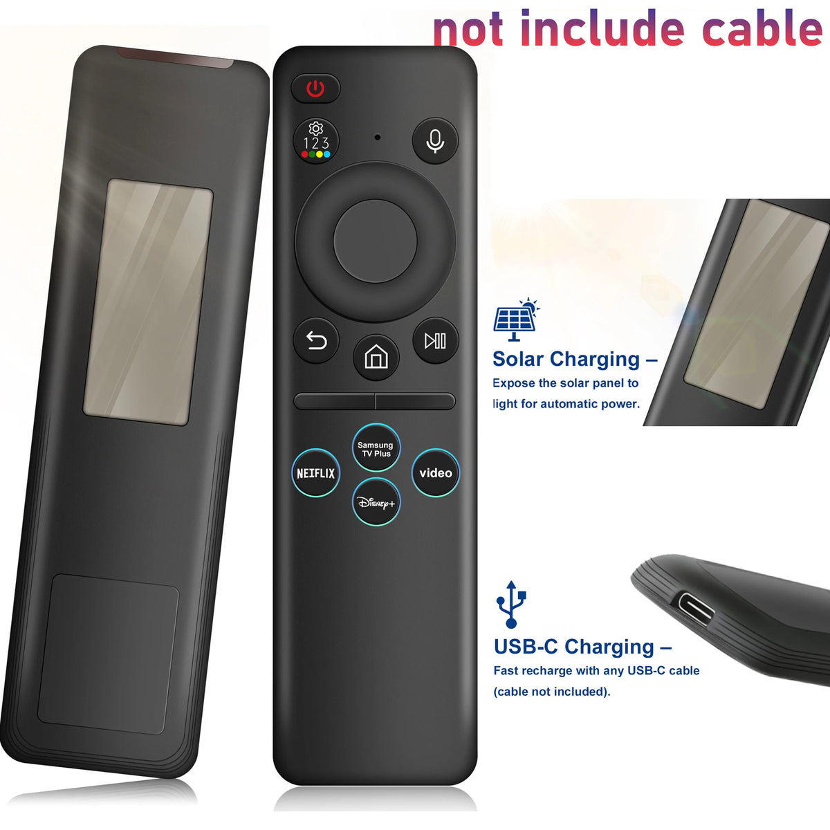 Voice Remote Control for Samsung Smart TV NEO QLED Replacement Solar