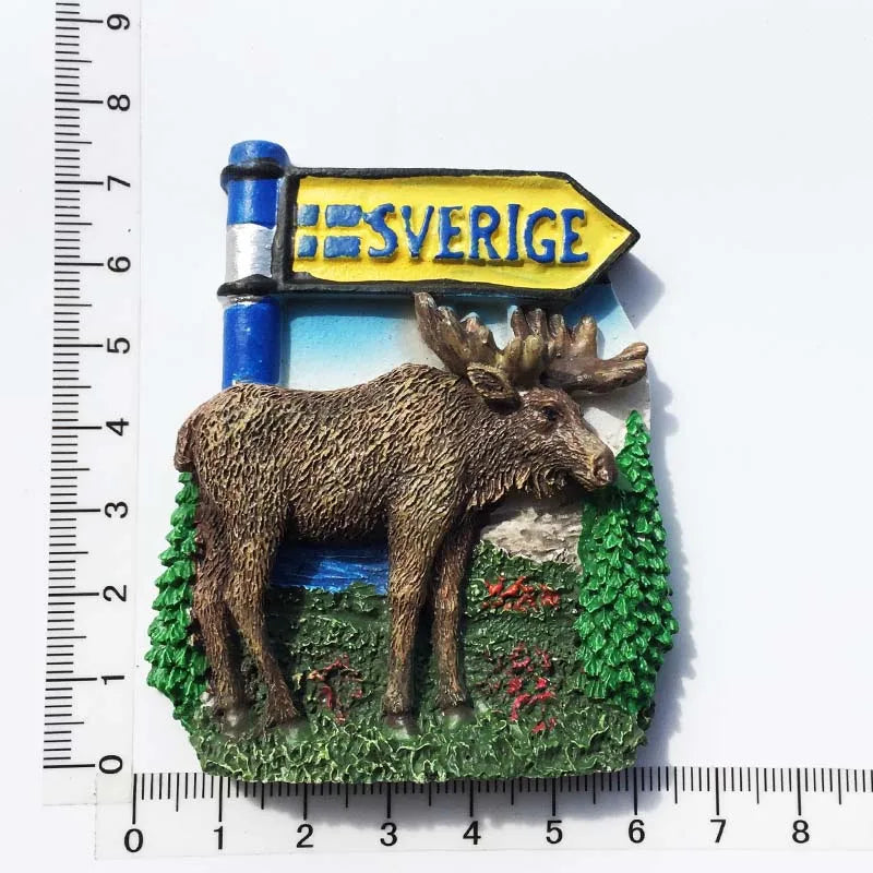 Sweden Amorous Feelings Fridge Magnets Tourist Souvenirs Crafts Refrigerator magnet Decoration Articles Handicraft Gifts