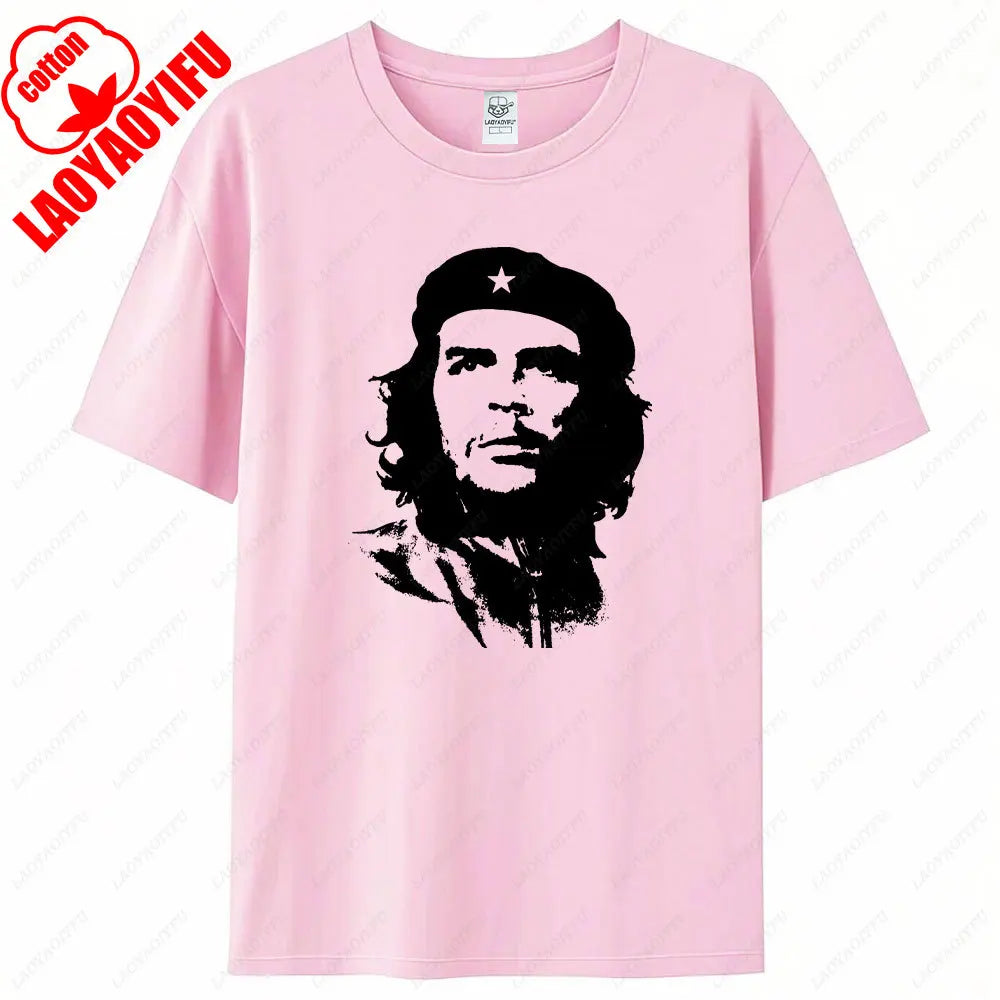 Che Guevara Shirt Rebel Cuban Shirt Guerrilla Revolution TShirt Casual Short Sleeve Men High Quality Tee Cotton Loose Tops