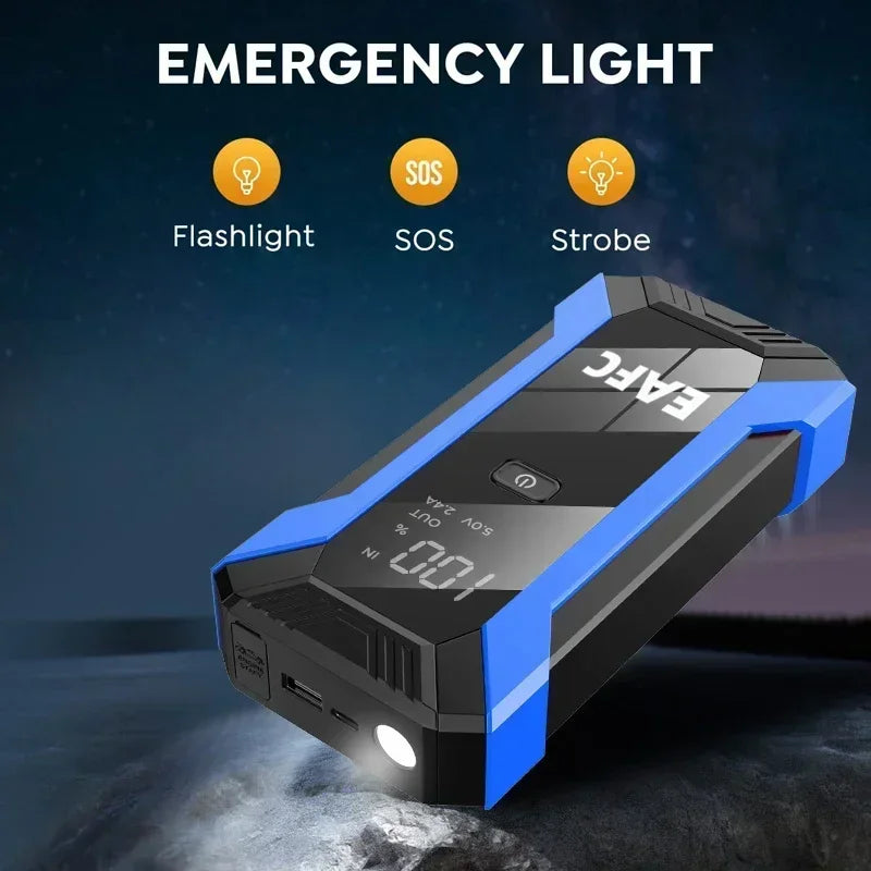 12V Car Jump Starter 1200A Output Portable Emergency Start-up