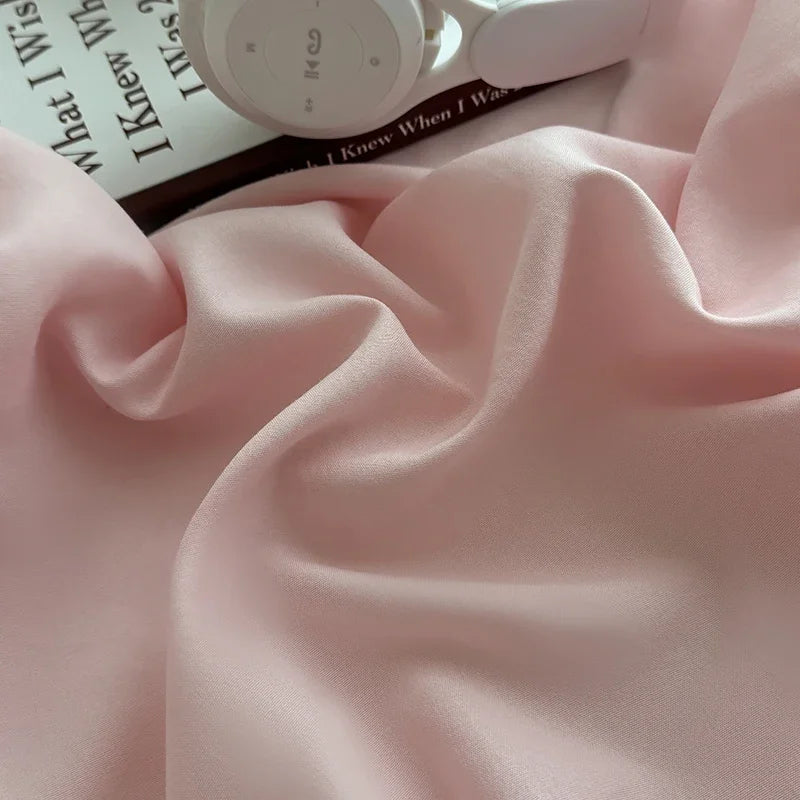 Washed Fitted Sheet with Elastic Bands Non Slip Adjustable Mattress Cover