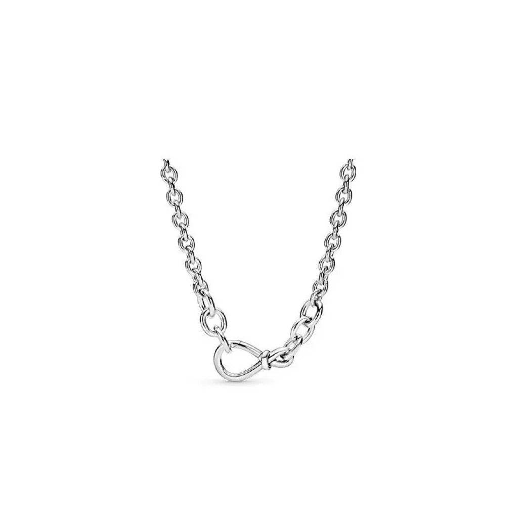 Fashionable Heart Pendant Necklace S925 Pure Silver Zircon