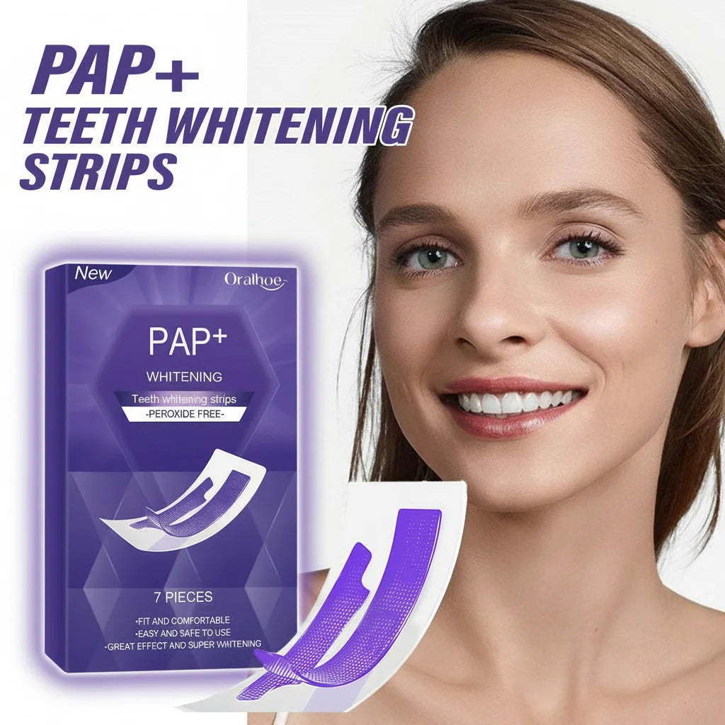 Purple Teeth Whitening Strips Bleaching Stains Remove Oral Whitening Supplies
