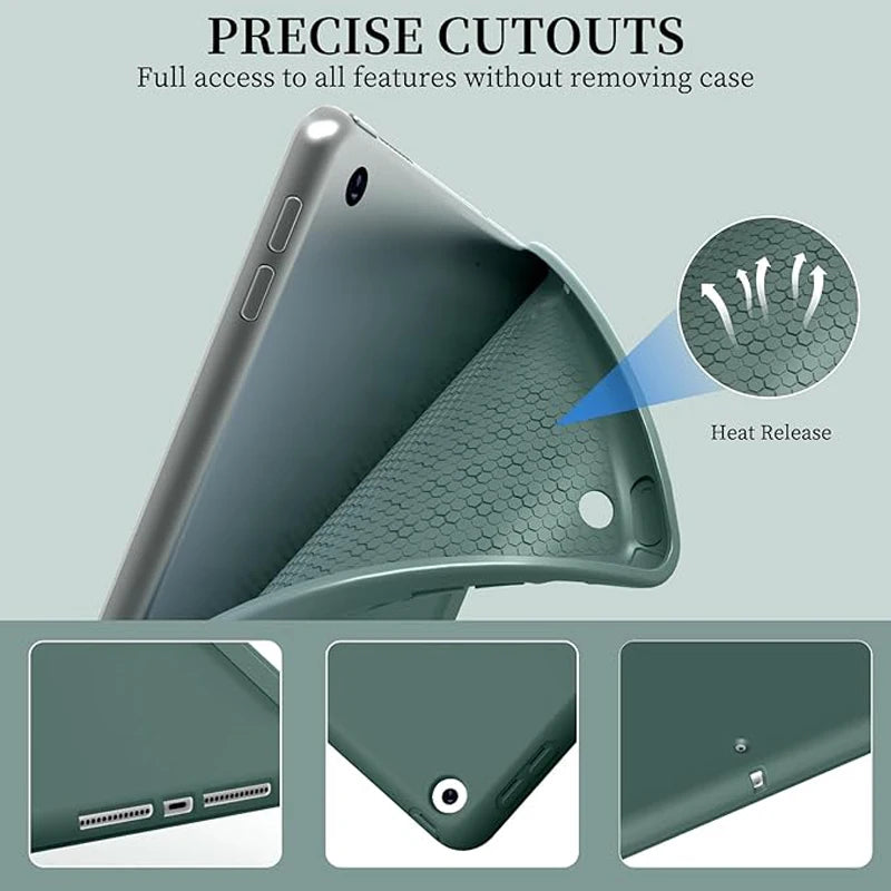 Smart case For iPad 7th 8th 9th Gen 10.2 iPad Air 11 M4 11th A16 11 pro 11 12.9 13 2 3 4 9.7 Cover iPad Air 5 10th 10.9 Funda