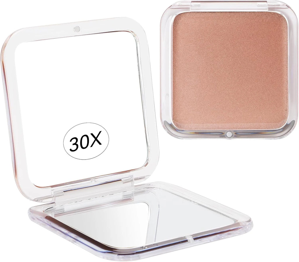 Compact Makeup Mirror with 30X Magnifying Travel Folding
