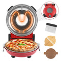 Electric Pizza Maker With Three Accessories 420℃ 1200W Dual Temperature Indoor Pizza Stone Plate 12inch Pizza Oven 10Minute
