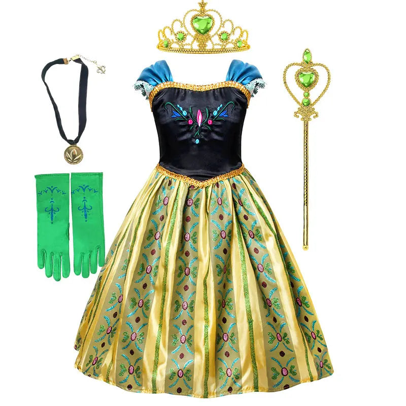 Anna Luxury Coronation Frock Snow Queen Princess Dress