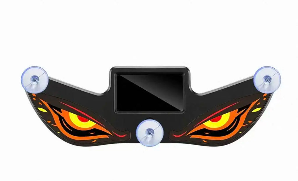 Solar Powered Car Neon Light Wireless Cool DEMON EYE Led Ambient Light Suction Cup USB Rechargeable Atmosphere Breathing Lamp