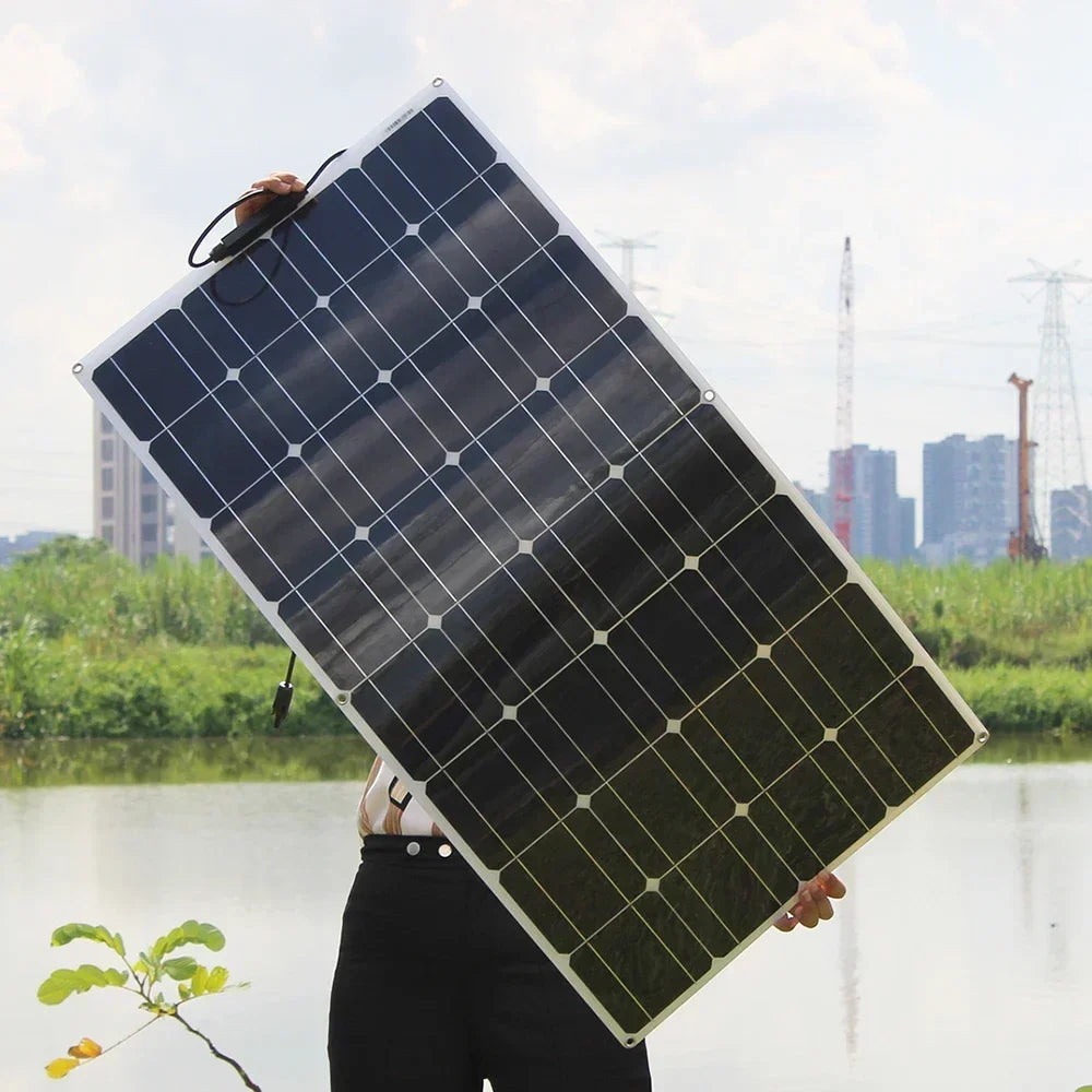ASUNERGE 12V Flexible Solar Panel 600W 100W 200W 300W 400W 500W