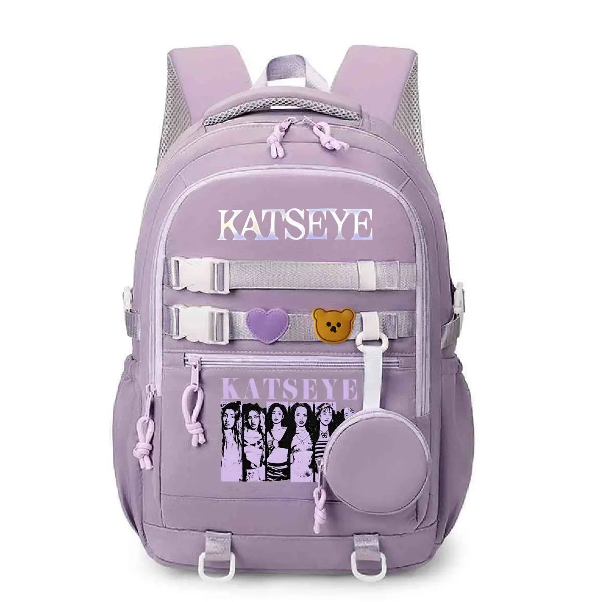Y2K Girl Group Katseye Graphic School Backpacks for Women Girls