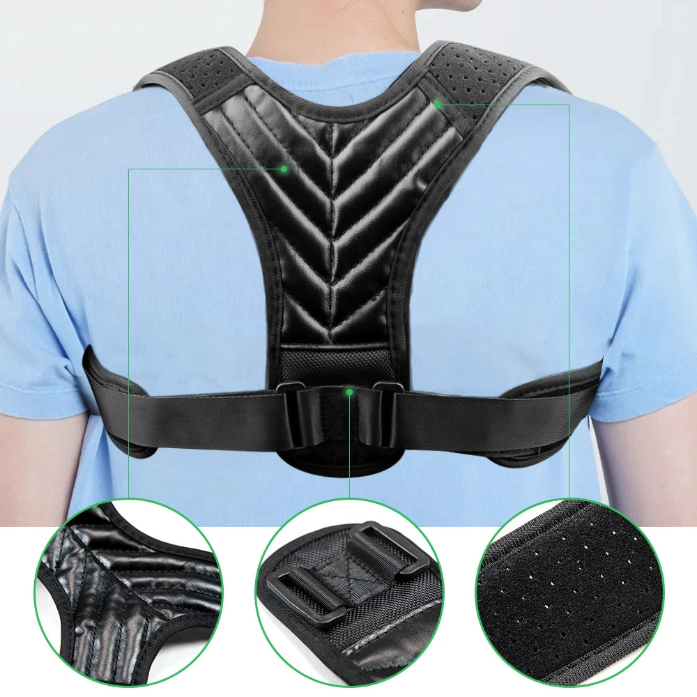 Adjustable Posture Corrector Back Support Women Men Hunchback Correction