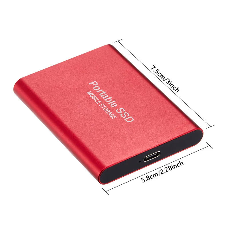 Durable external hard disk 16TB 8TB SSD solid state mobile hard disk USB3.1 high-speed transmission storage device