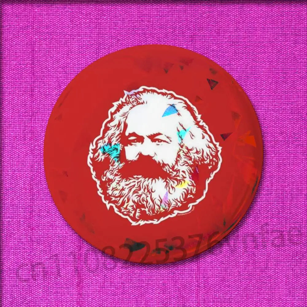 Che Guevara Karl Marx Badge For 32mm 25mm 44mm 75mm 58mm Round Pin Brooch Insignia Cover Decoration