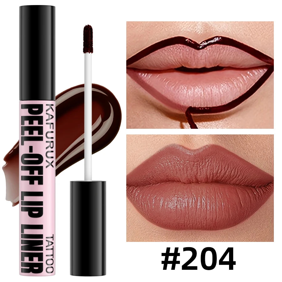 1PC Waterproof Lip Liner Peel Off Lipgloss Long Lasting