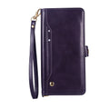 Wallet Multi-card Zipper Kickstand Magnetic Flip Leather Case