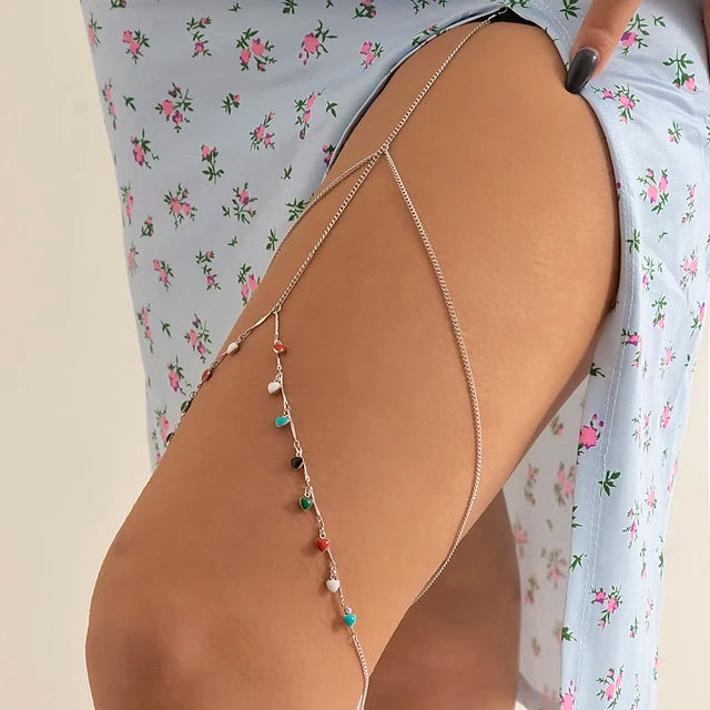 IngeSight.Z Sexy Multilayer Tassel Imitation Pearl Clip Bead