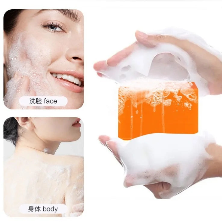 Fragrant Lemon Kojic Acid Soap with Papaya Essential Oil for Cleansing And Bathing
