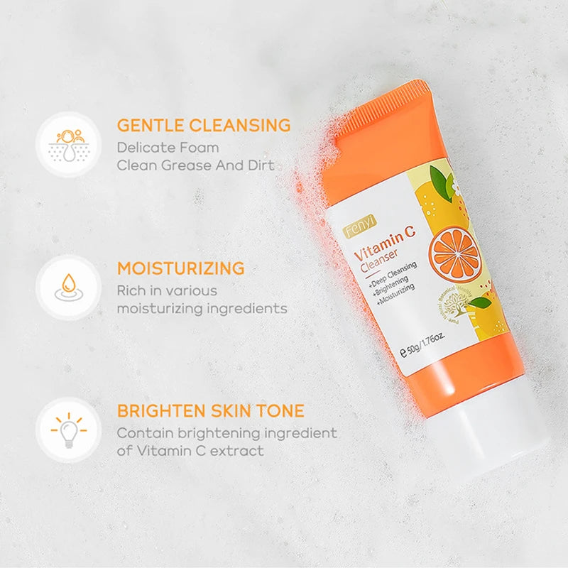Vitamin C Sakura Facial Cleanser Face Wash Foam