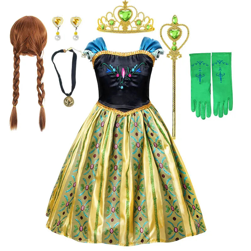 Anna Luxury Coronation Frock Snow Queen Princess Dress