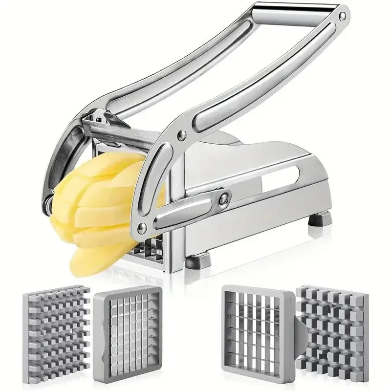 1Pack Stainless Steel Manual Potato Cutter 4-in-1