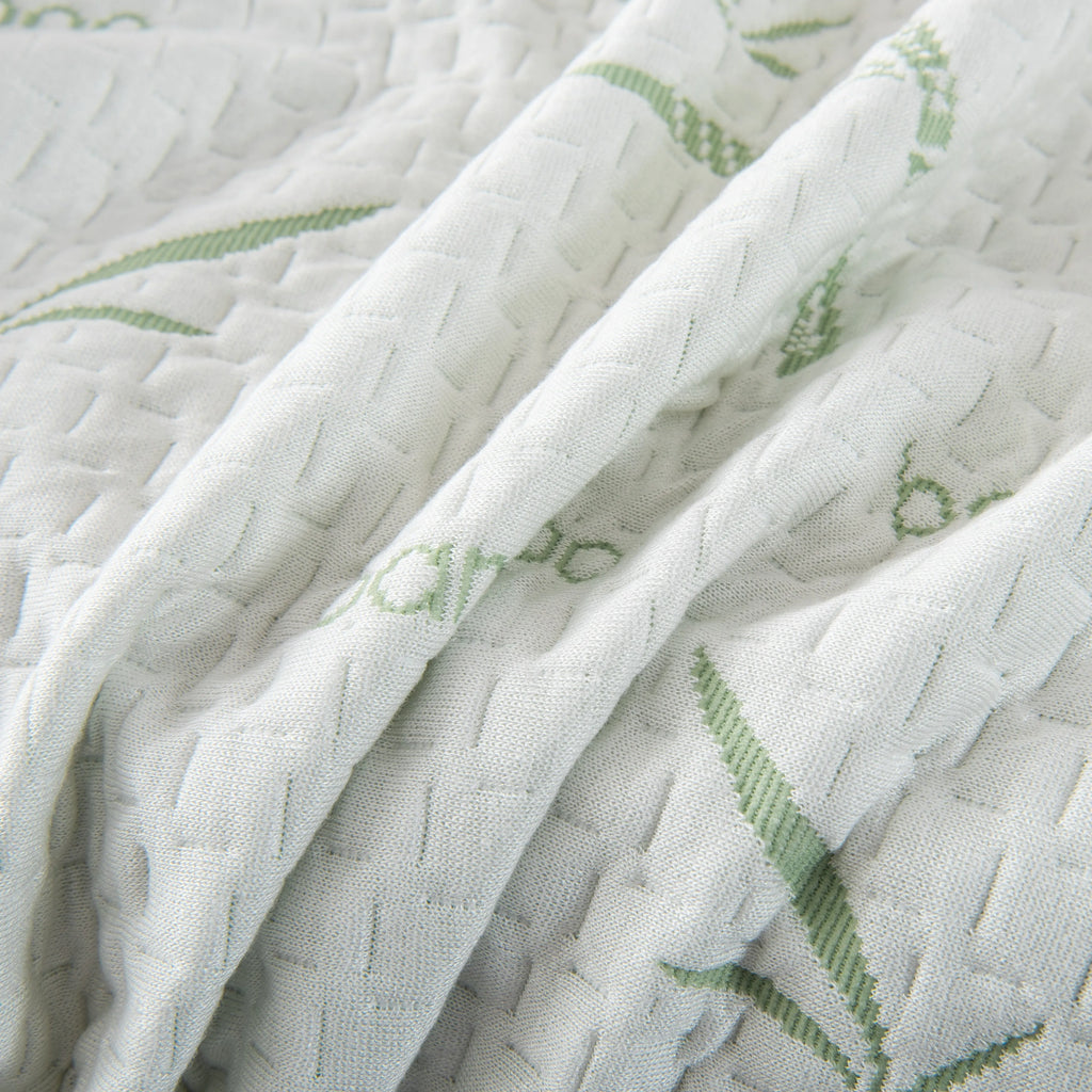 1pc Breathable Bamboo Rayon Waterproof Mattress Protector, Cooling Comfort